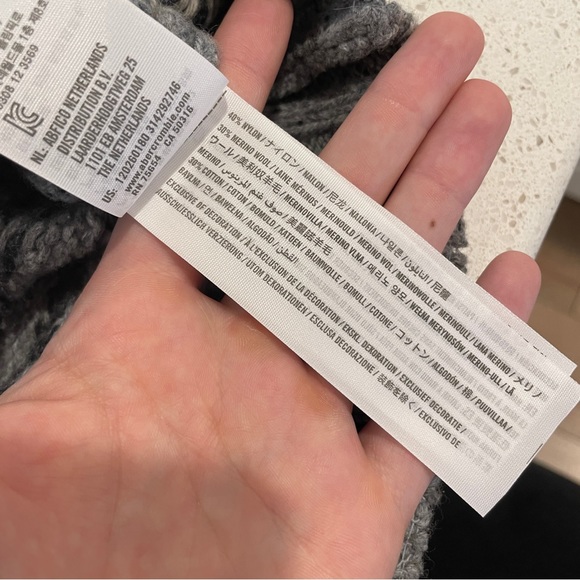 Abercrombie & Fitch Fair Isle Shawl Collar Pullover Chunky Grandpa Sweater Sz M - Picture 7 of 9